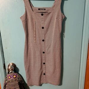 Black and White Checkered Dress